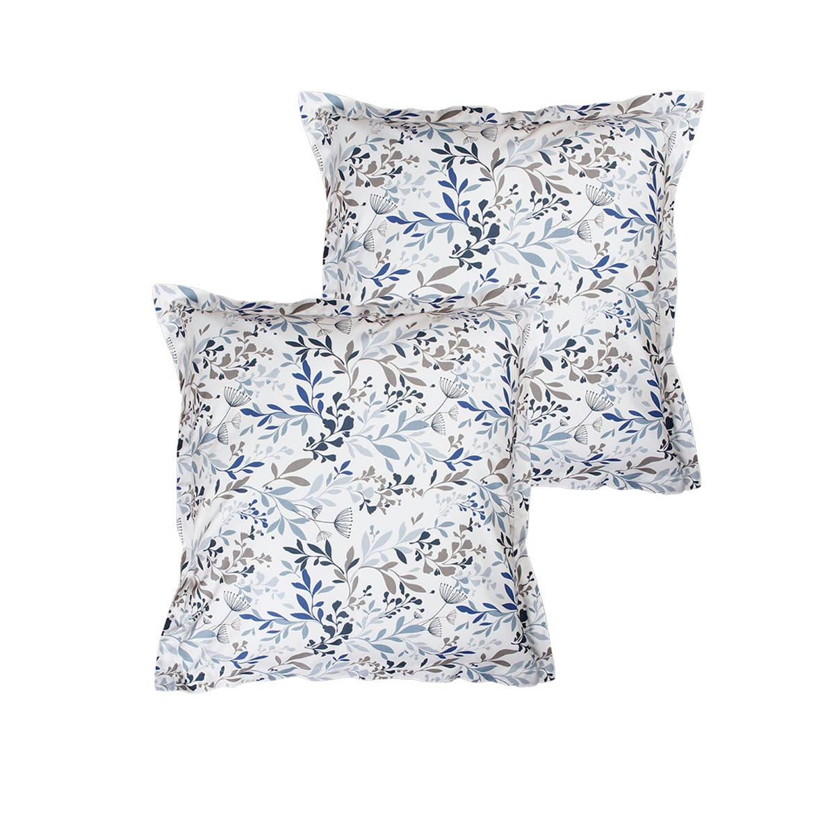 RAMIELLE - Lot de 2 Taies d'oreiller 63x63 cm coton