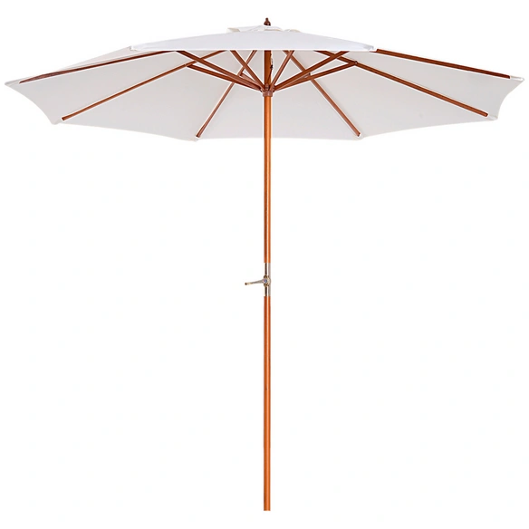 Sonnenschirm, Höhe: 250 cm, cremefarben