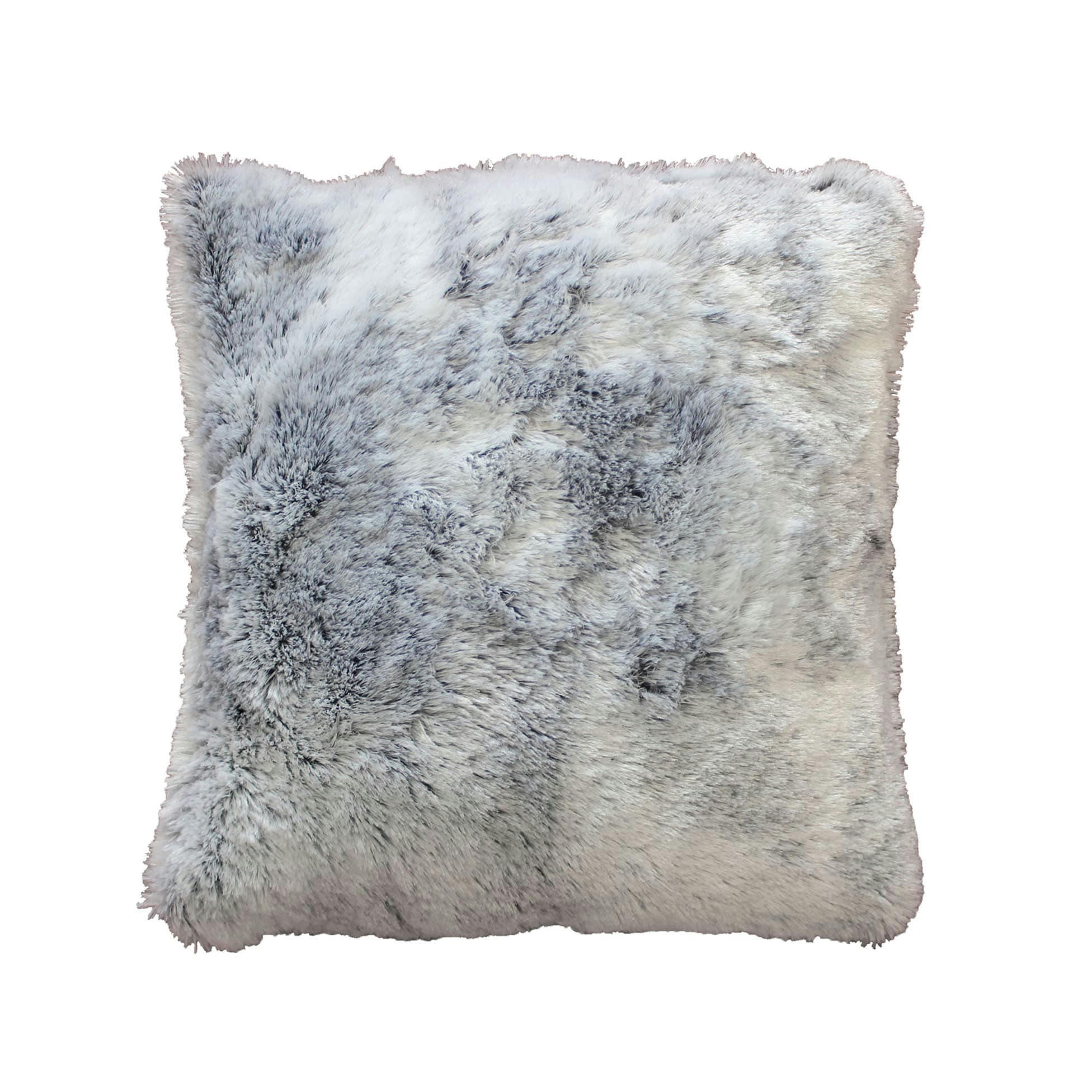 - Housse de coussin effet fourrure Antartic gris - 40x40cm - Gris
