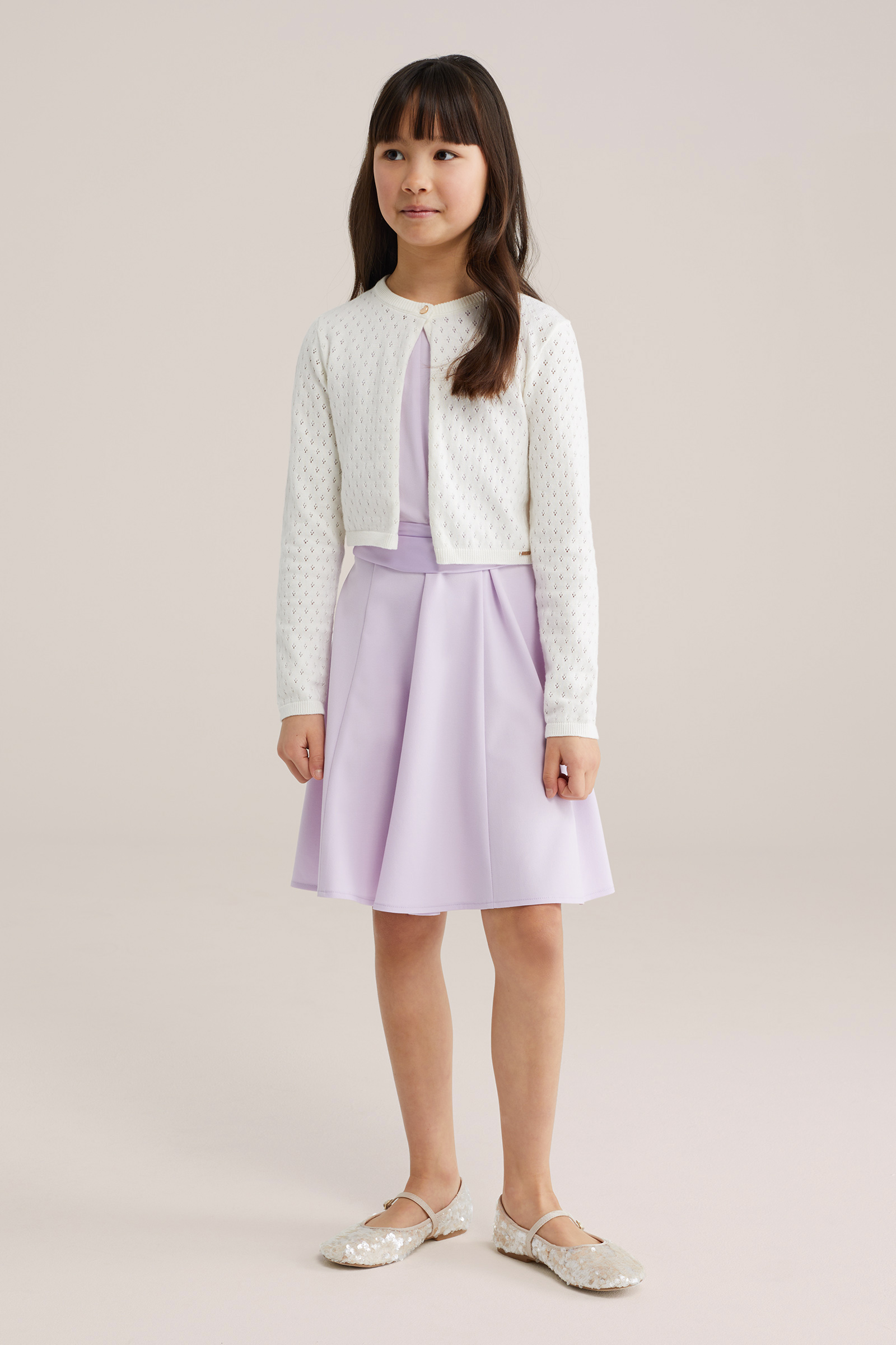 Meisjes jurk met strikdetail