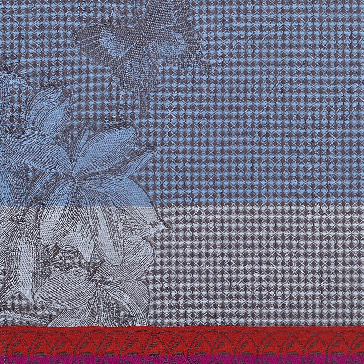 JARDIN DES PAPILLONS - Essuie-mains en coton muscaris 54 x 38