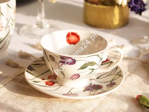 Filiżanka ze spodkiem 250 ml Duo - Flower meadow 15.FLO-M.FS25