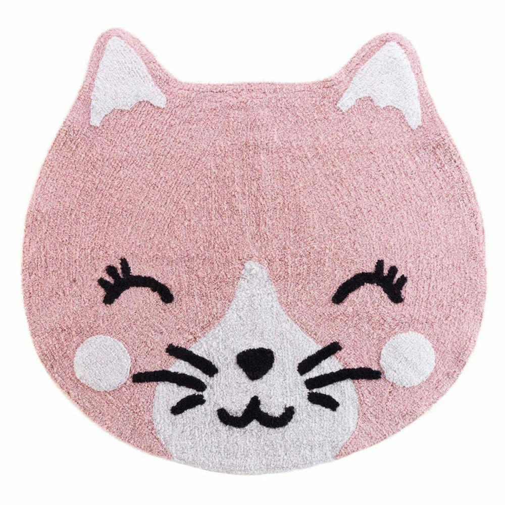 CHATON - Tapis rond polycoton D90cm