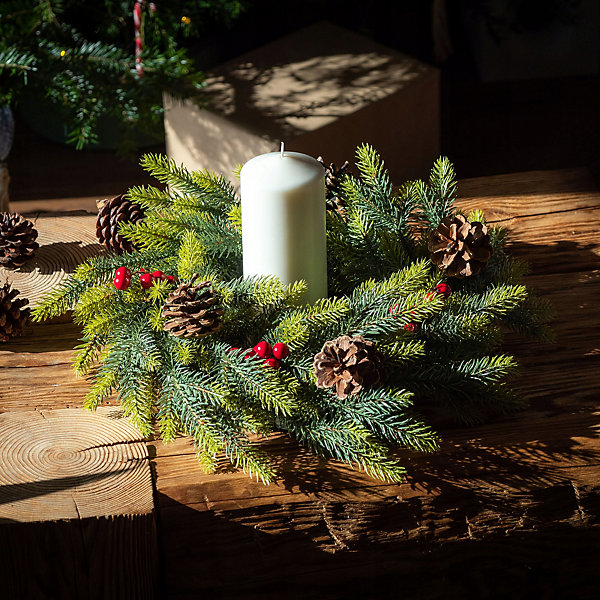 KADAX Couronne de Noël Décoration de Porte 45cm Premium