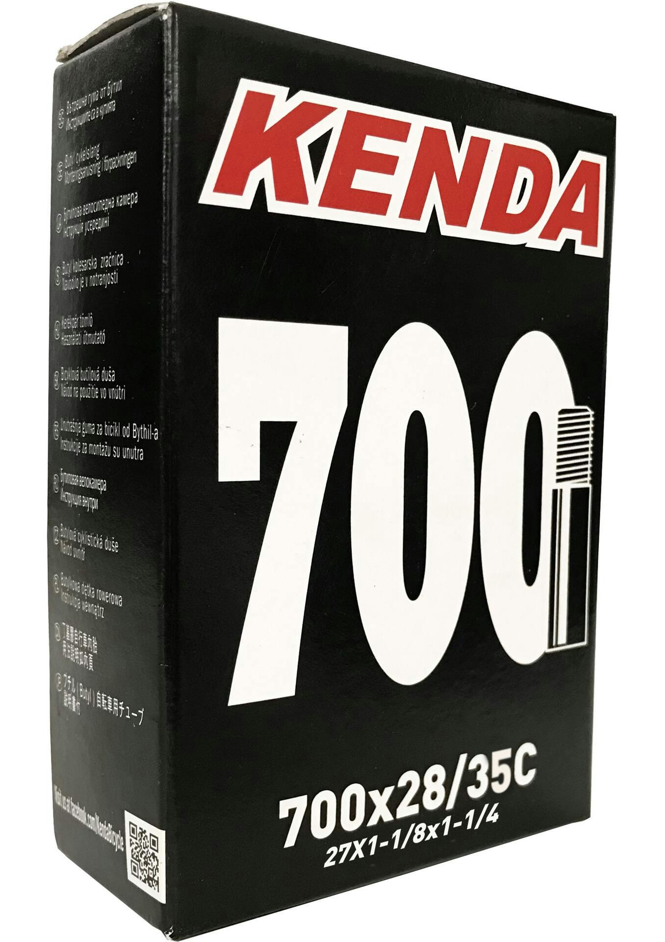 Kenda A/V 35 mm Schrader Valve Standard Bike Tire Tube, 700X28/35C