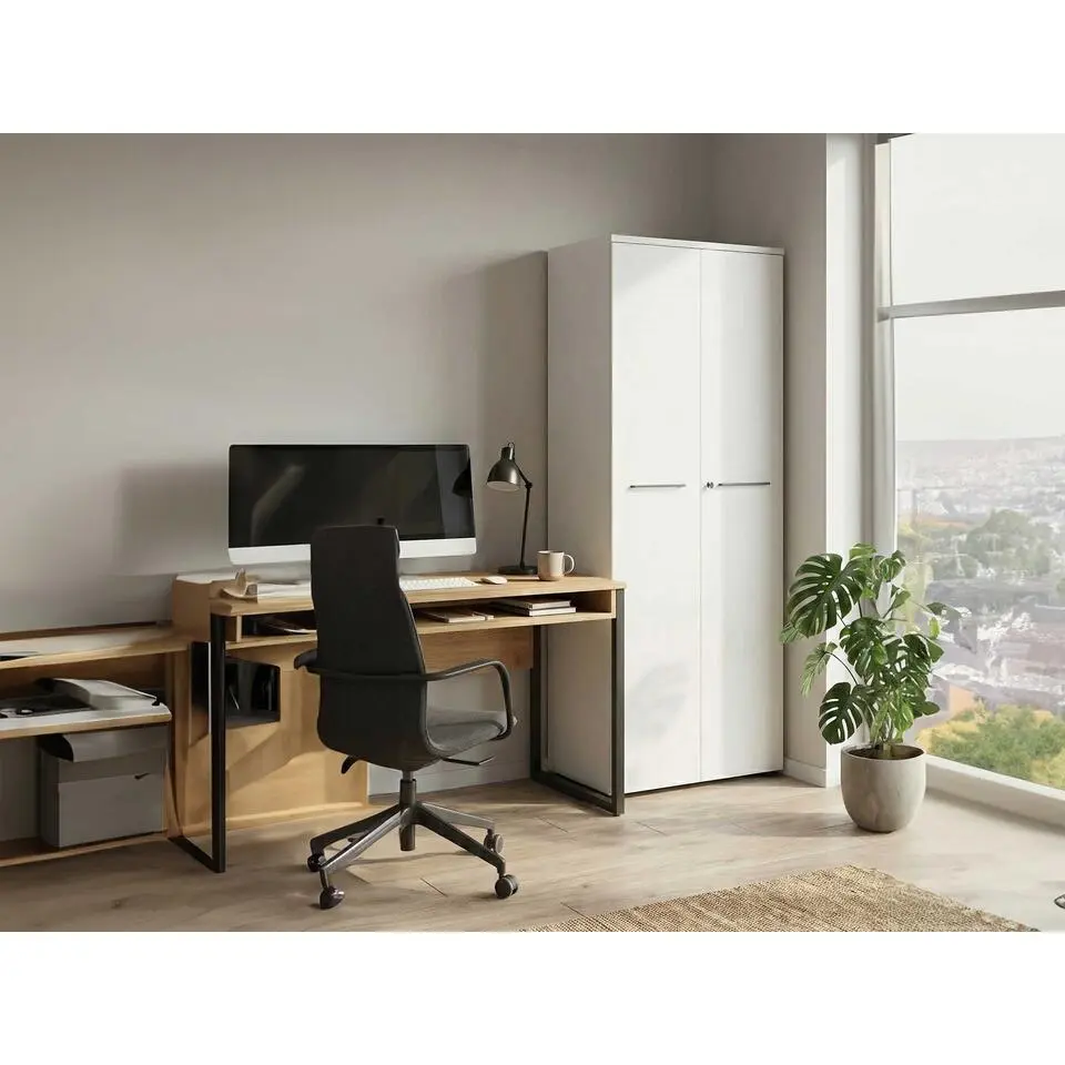 Archiefkast Osmond 80cm met 2 deuren - lichtgrijs