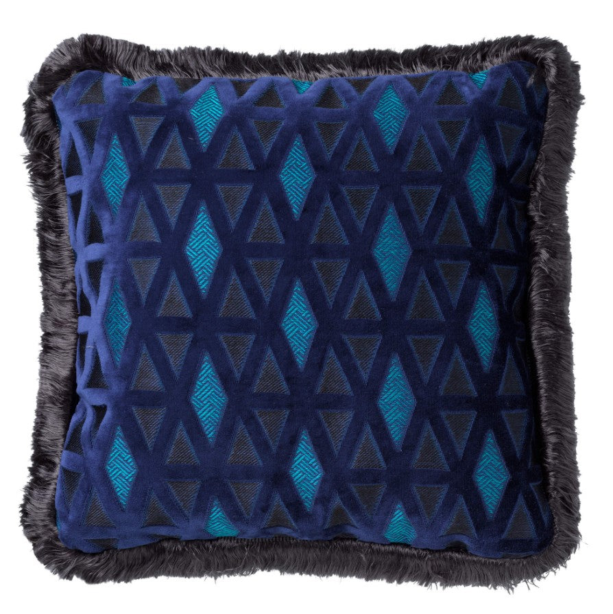 BARON | sierkussen 45x45 cm | Insignia Blue | blauw | Hoii | met duurzame kussenvulling