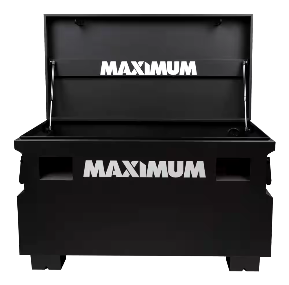 MAXIMUM Jobsite Storage Box, Black, 48-in