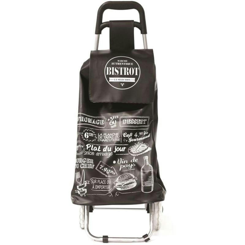 - Chariot shopping bistrot noir