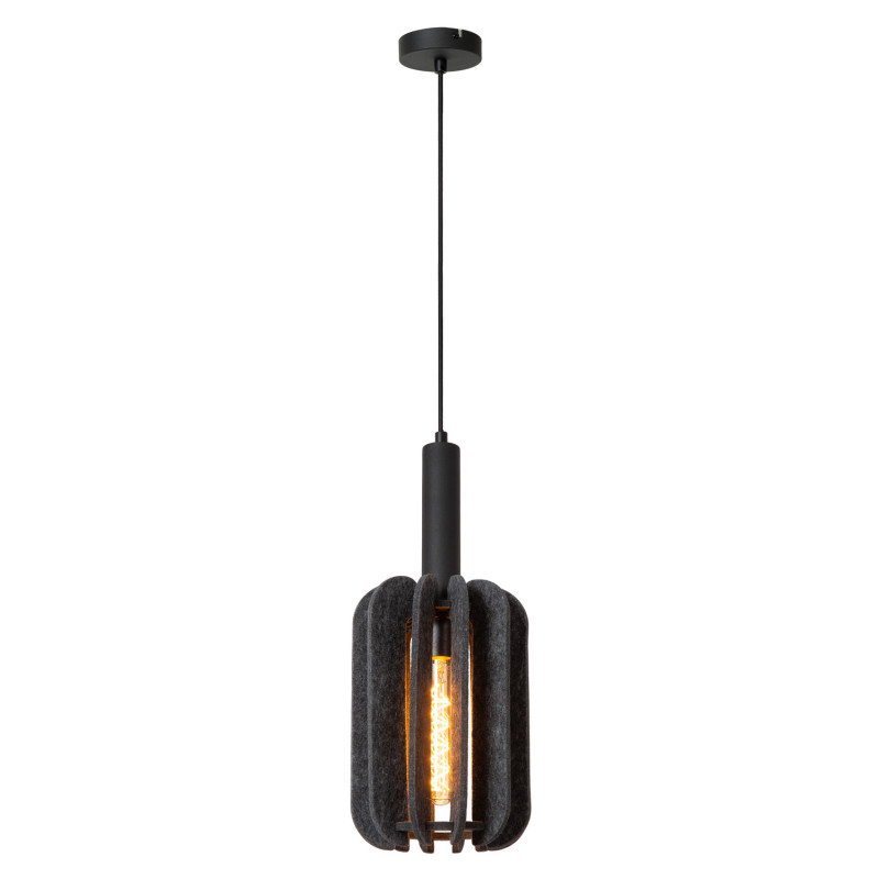 Suspension Rafal grise Ø 20 cm E27 40 W LUCIDE