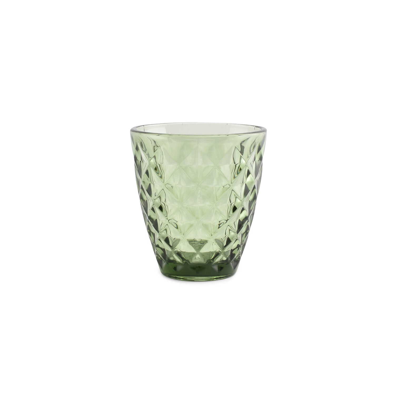 Salt & Pepper - Glas 22cl groen Prisma - Set van 4