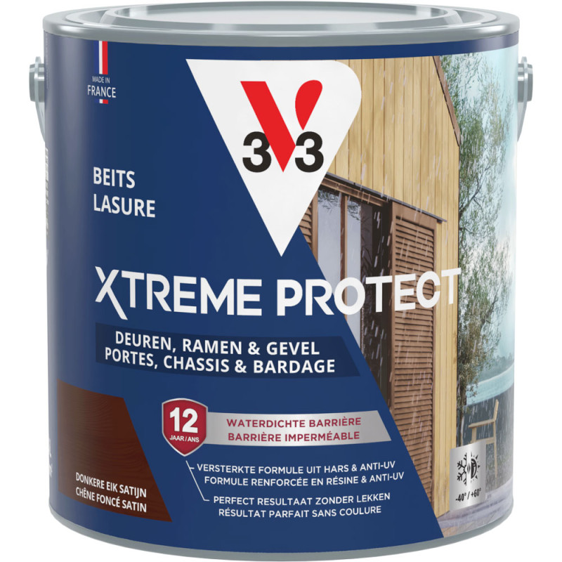 Lasure pour bois Xtreme Protect chêne foncé 2,5 L V33