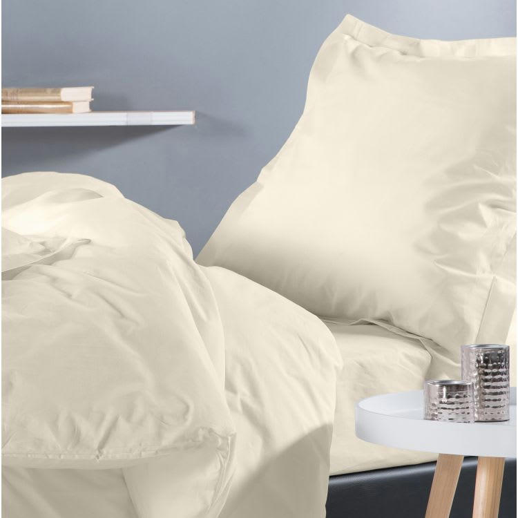 PERCALE MONTELEONE - Taie D'oreiller en Coton Beige 50x70 cm