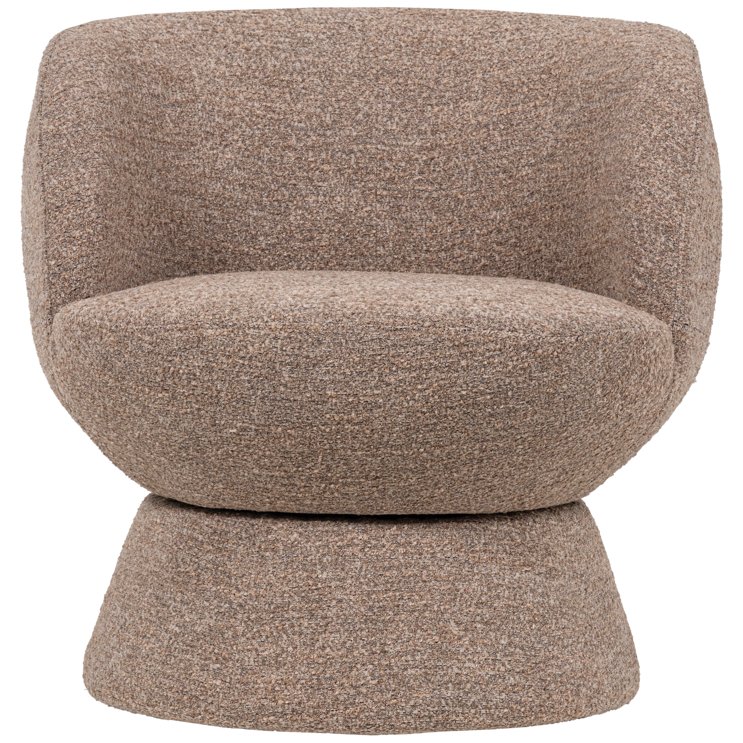 WOOOD draaifauteuil Shuffle - Melange - Bruin - 72x73x71