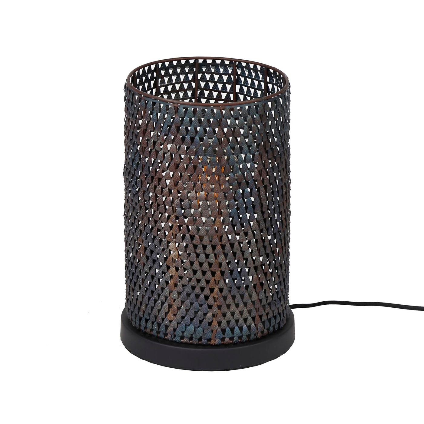 Giga Meubel Tafellamp Armor Tube - Zwart Metaal - 1-Lichts - 20x20x30cm