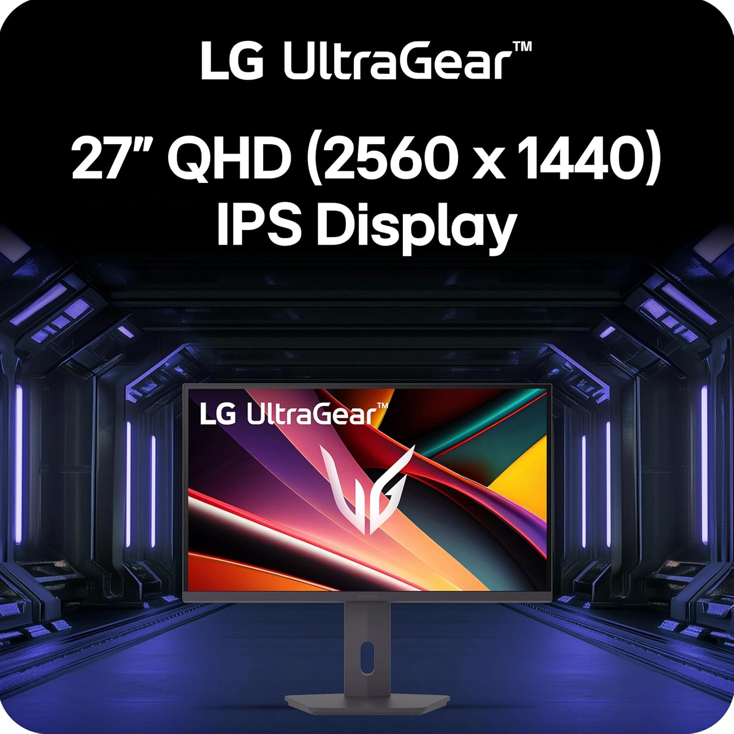 LG 27G610A-B 27-inch Ultragear QHD (2560 x 1440) IPS Gaming Monitor  200Hz  1ms  AMD FreeSync Premium  VESA DisplayHDR 400  HDMI  DisplayPort  Tilt/Height/Swivel/Pivot Stand  Black