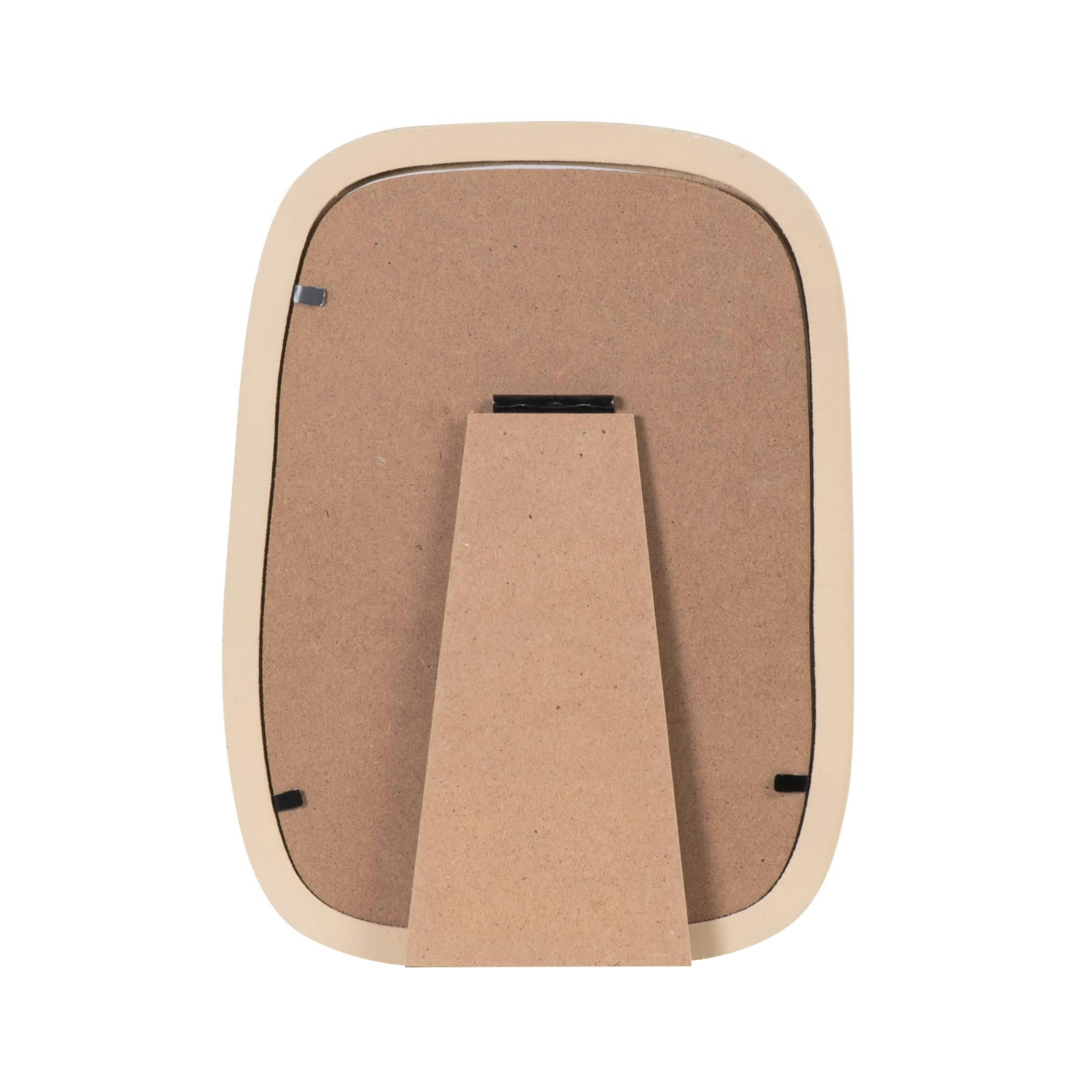 ALANYA - Cadre photo en résine beige et grise 15x20