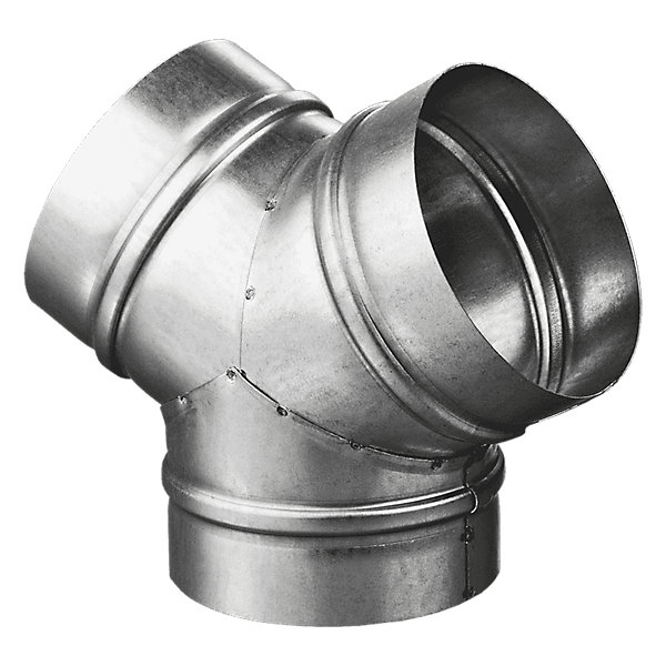 Culotte VMC de dérivation à 90 pour gaines de ventilation en acier galvanisé - Diamètre (mm) 80