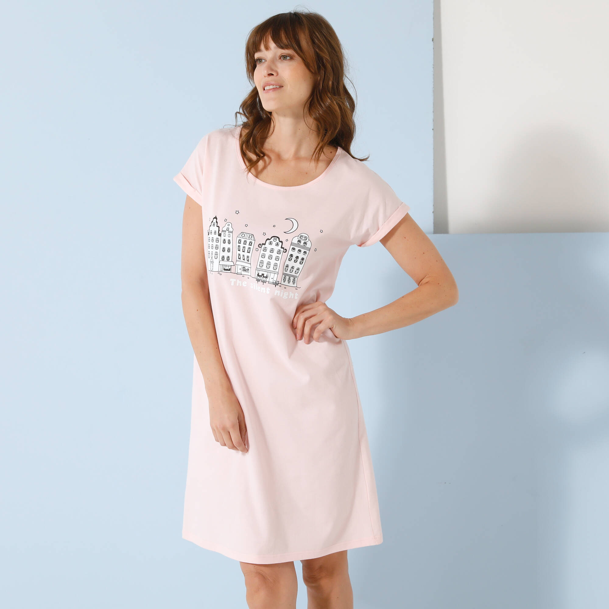 Chemise de nuit imprimé ville étoilée - lot de 2