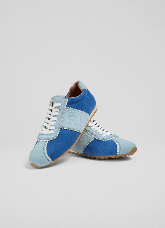 Spring French Blue SuedeMotif Trainers
