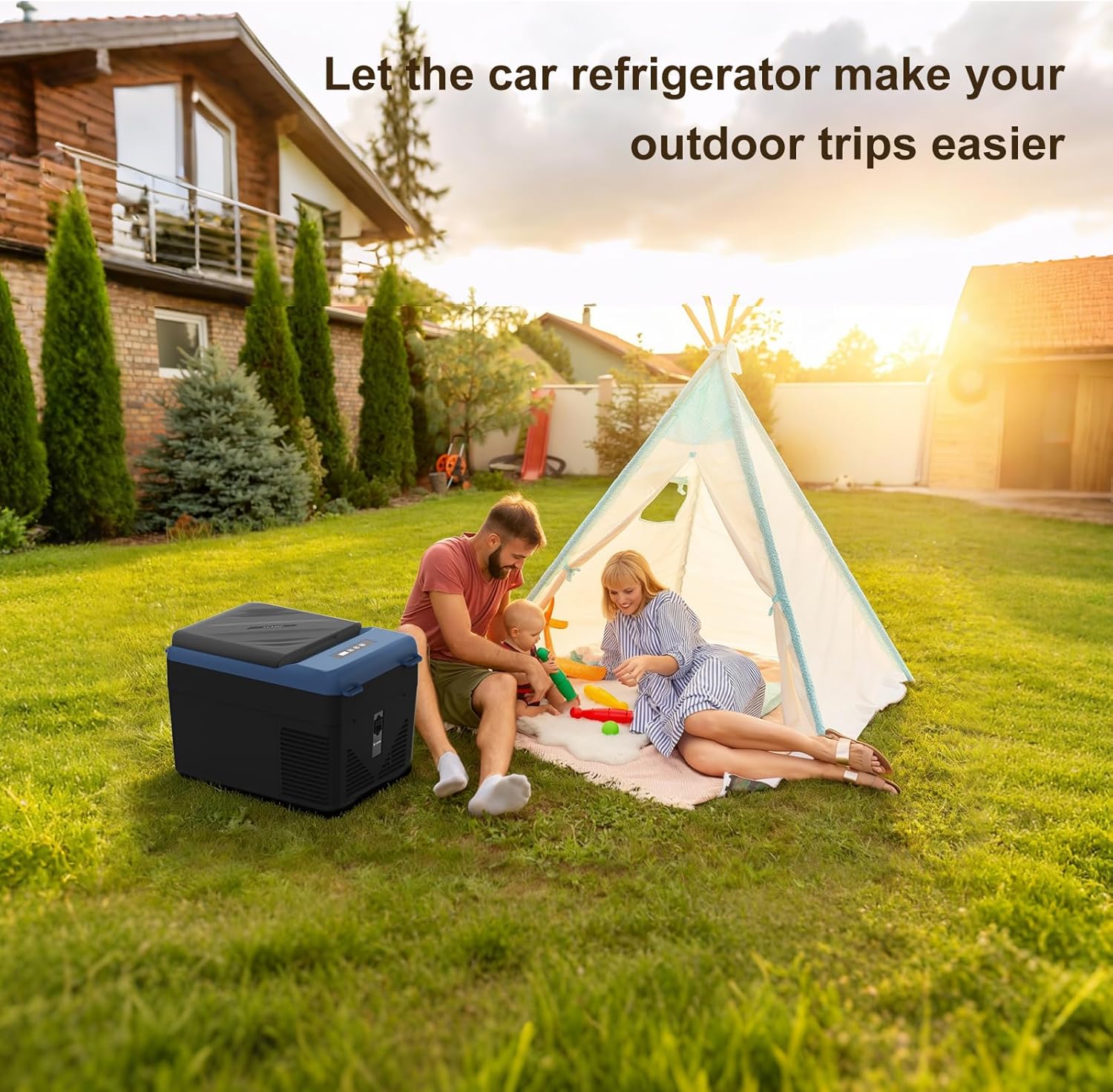 KI12 12 Volt Refrigerator,Portable Freezer,11 Quart(12L) Car Cooler,12V Car Fridge APP Control,12/24V DC 100-240V AC for Camping, Travel, Truck, RV, Boat -4℉~68℉