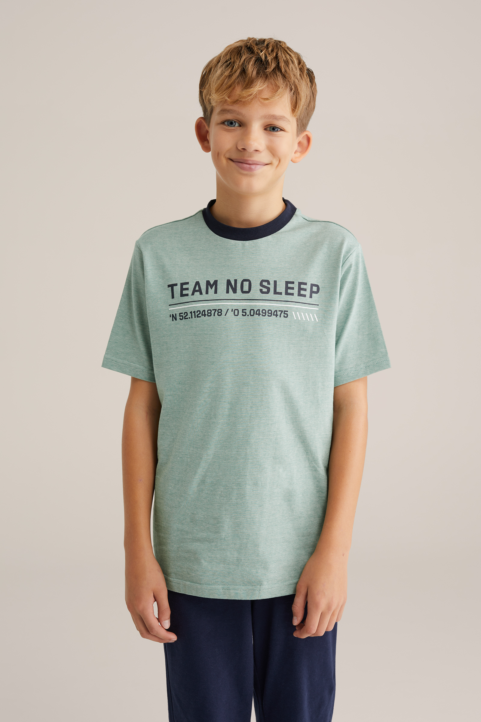 Jongens pyjama met print