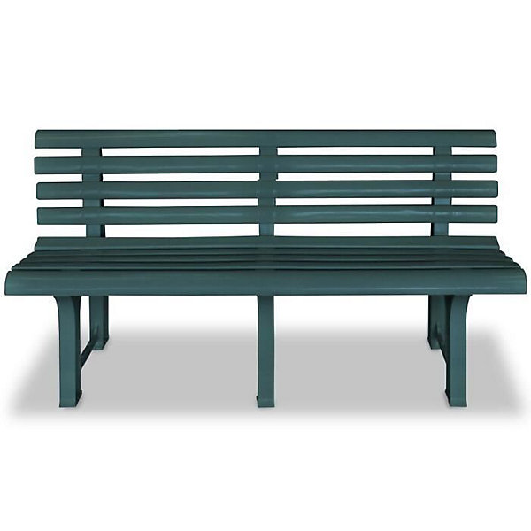 Banc de jardin - VIDAXL - 145,5 cm - Plastique - Vert - 2 personnes - Meuble de jardin