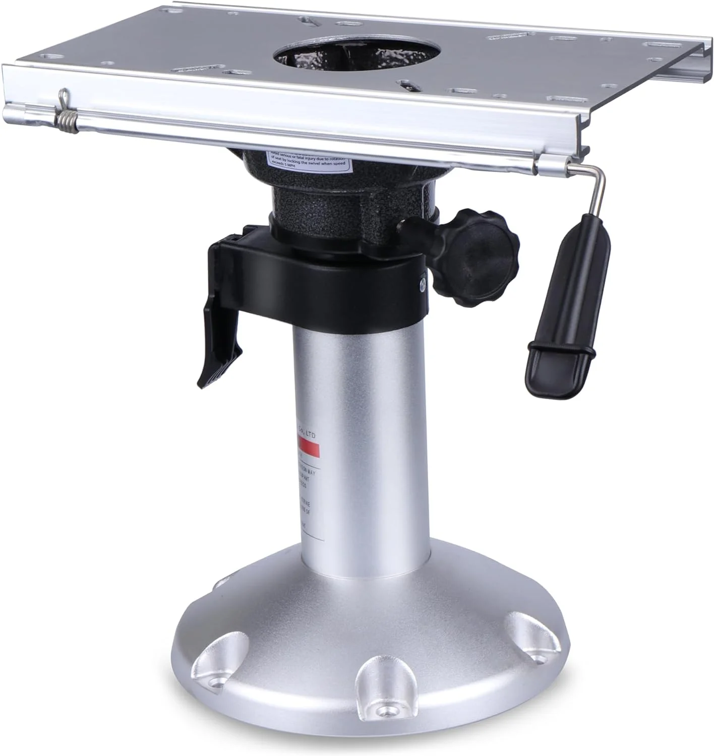 Adjustable Height Locking Boat Seat Pedestal with Slide and Swivel 13 to 18 inches Height Adjustable Pedestal(1pcs)
