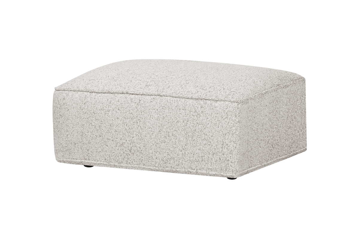 noo.ma Lobi Ottoman - Clay Grey Mélange, 102 x 72 x 44 cm