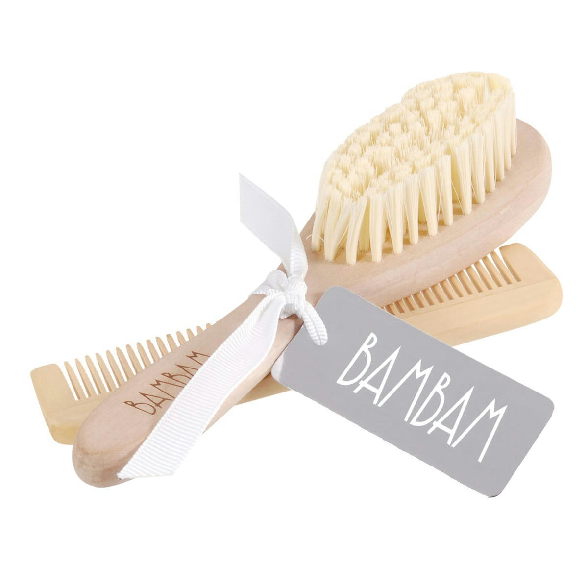 - Brosse et peigne en bois