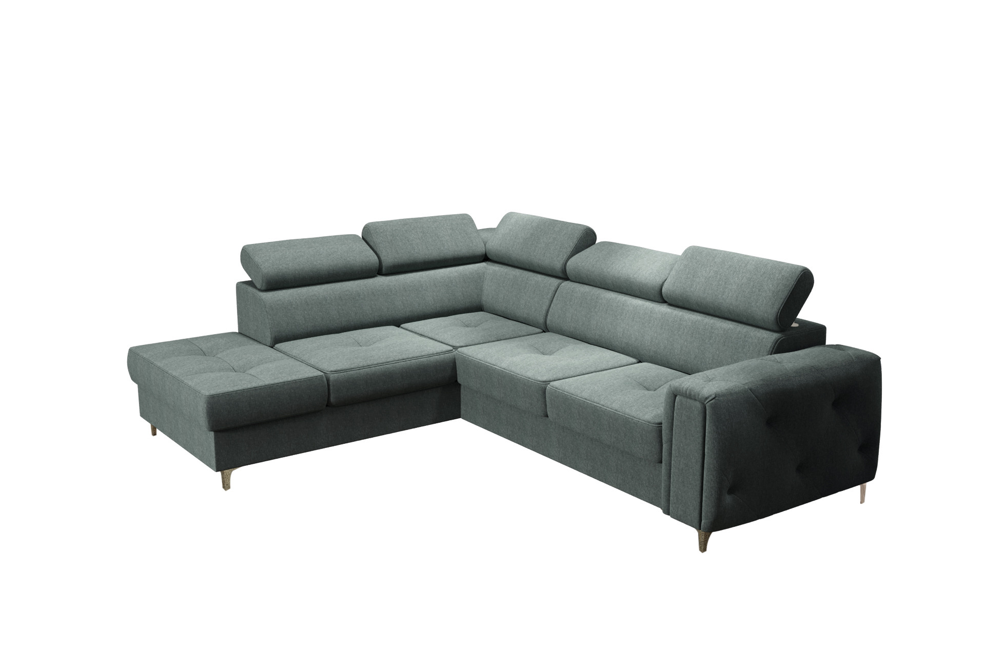 Narożnik orion ii z funkcją spania 225×255 cm Tkanina