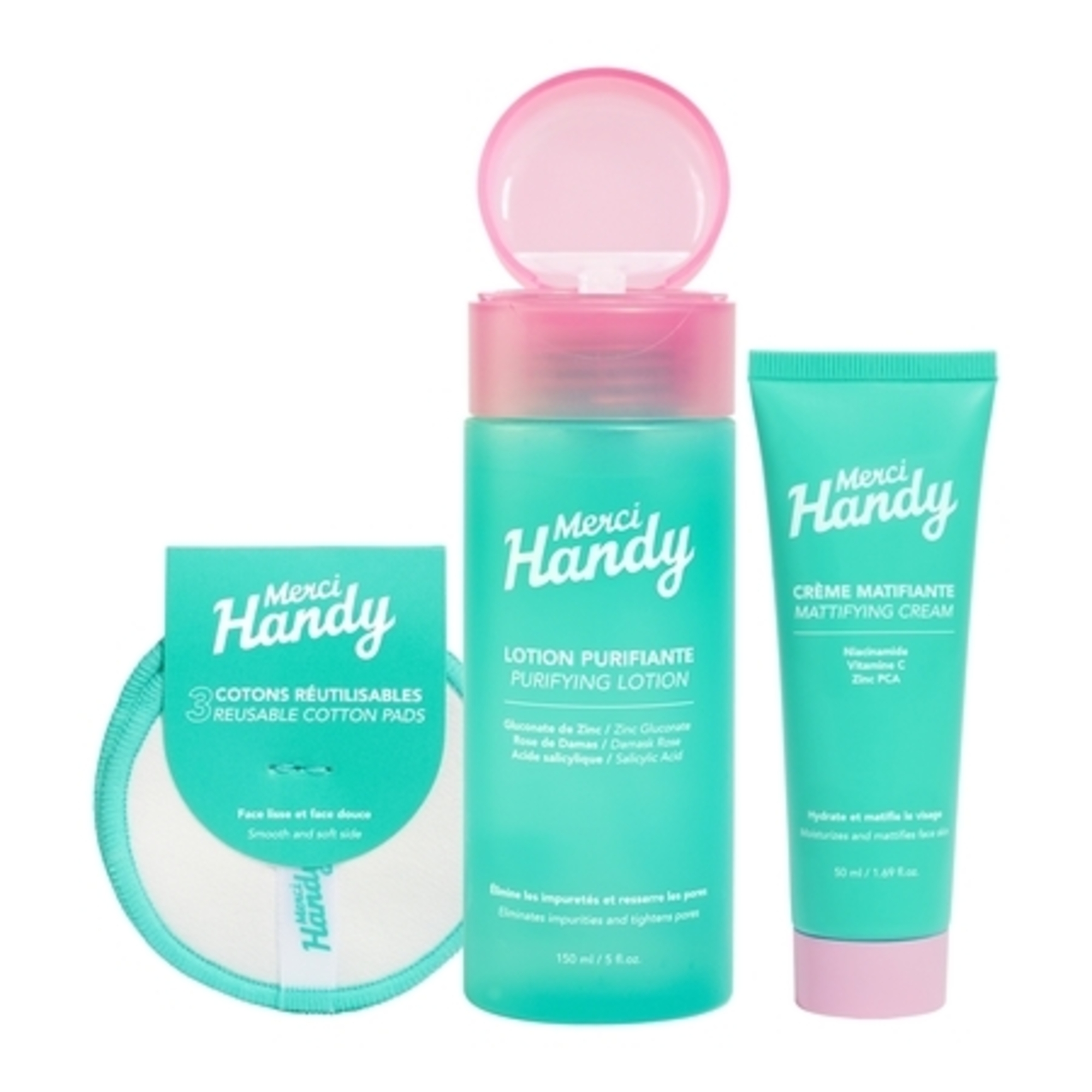 KIT HEROESKit skin essential heroes (crème matifiante + lotion purifiante + 3 cotons)