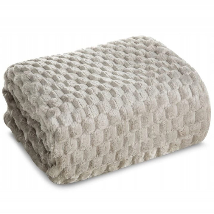 Gruby KOC NARZUTA Mięciutki Pled 170x210 Cindy6 Premium Eurofirany BEŻOWY