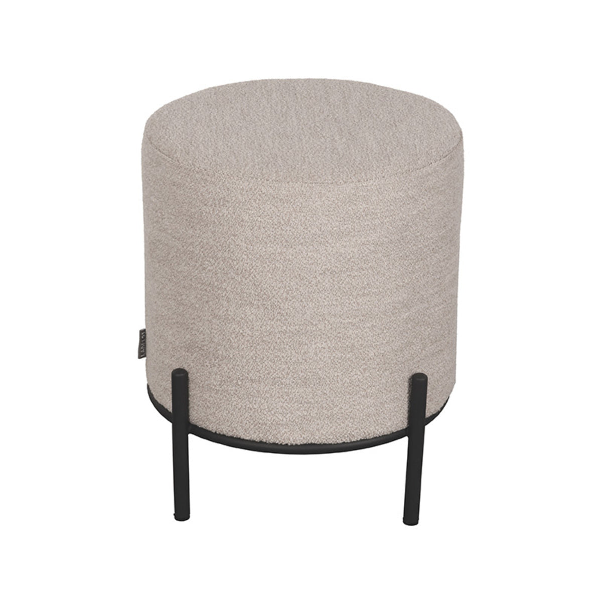 LABEL51 Poef Troy - Naturel Bouclé - 41x41x48cm