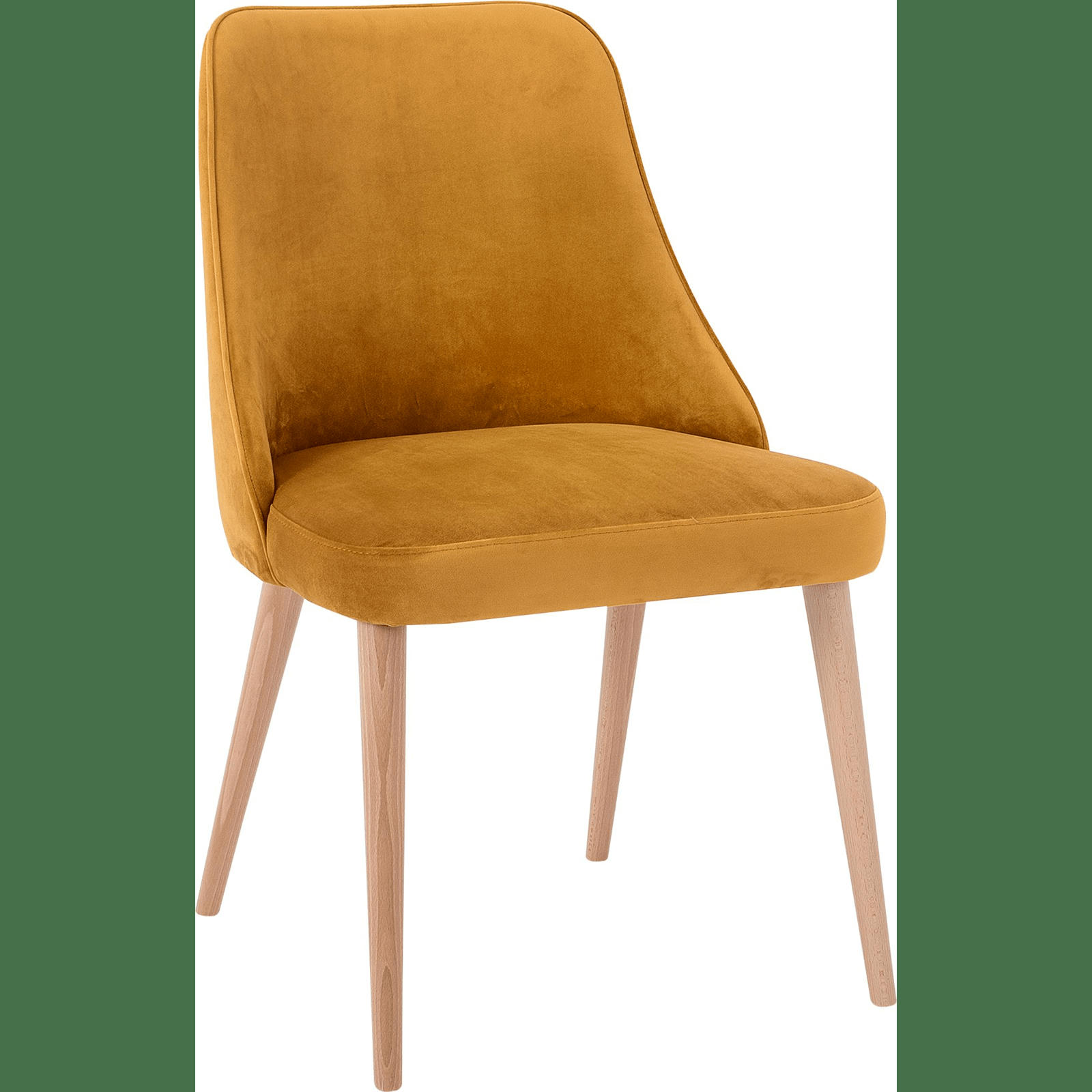 SPRING - Fauteuil Polyester Jaune rembourré