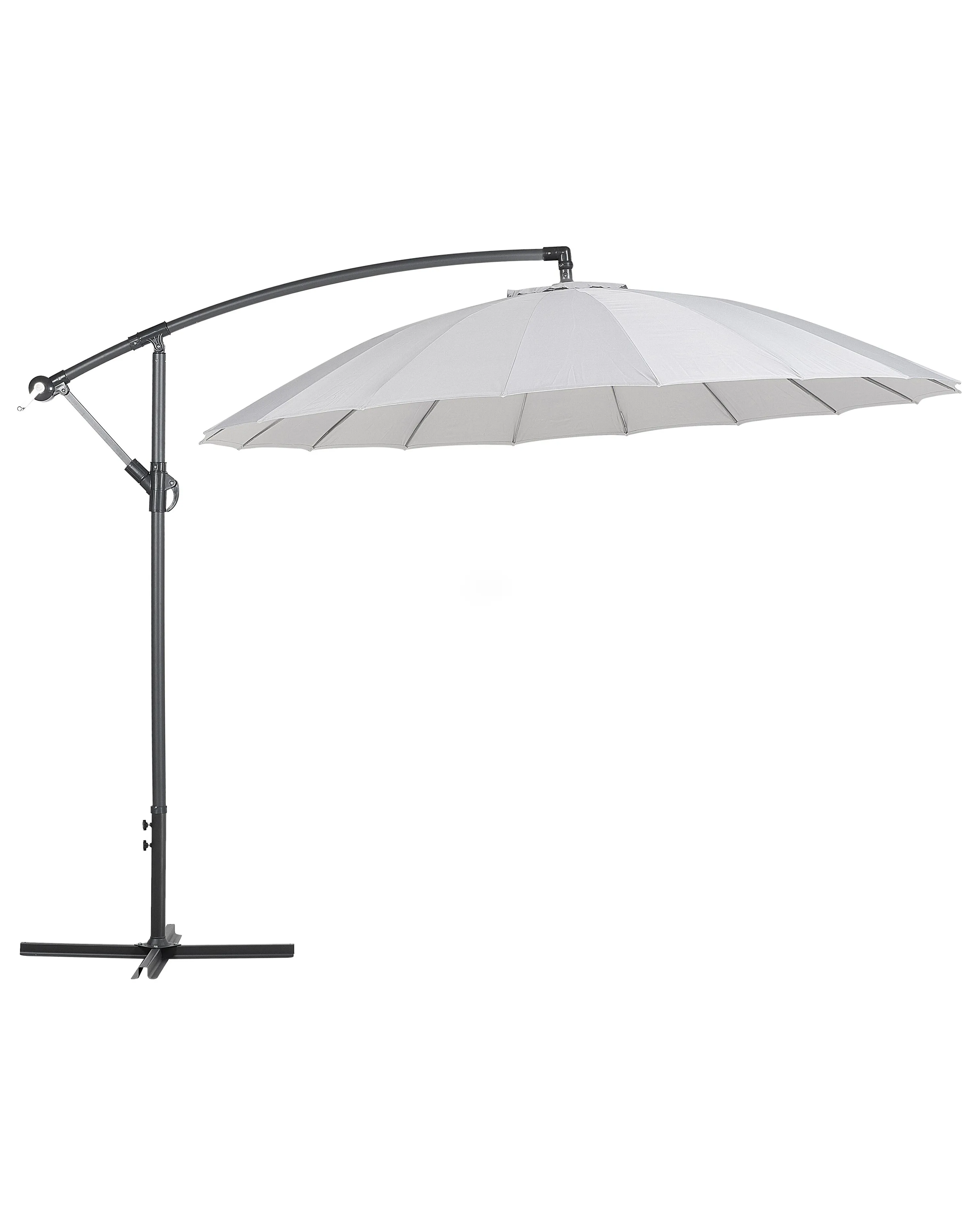 Cantilever Parasol 268 cm CALABRIA II Light Grey