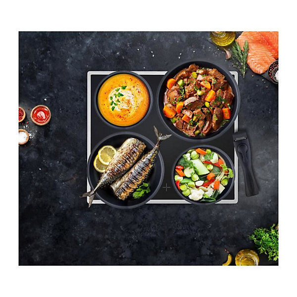 Batterie de cuisine Arthur Martin AM3950 16 pieces - Aluminium - Poignée amovible - Tous feux dont induction