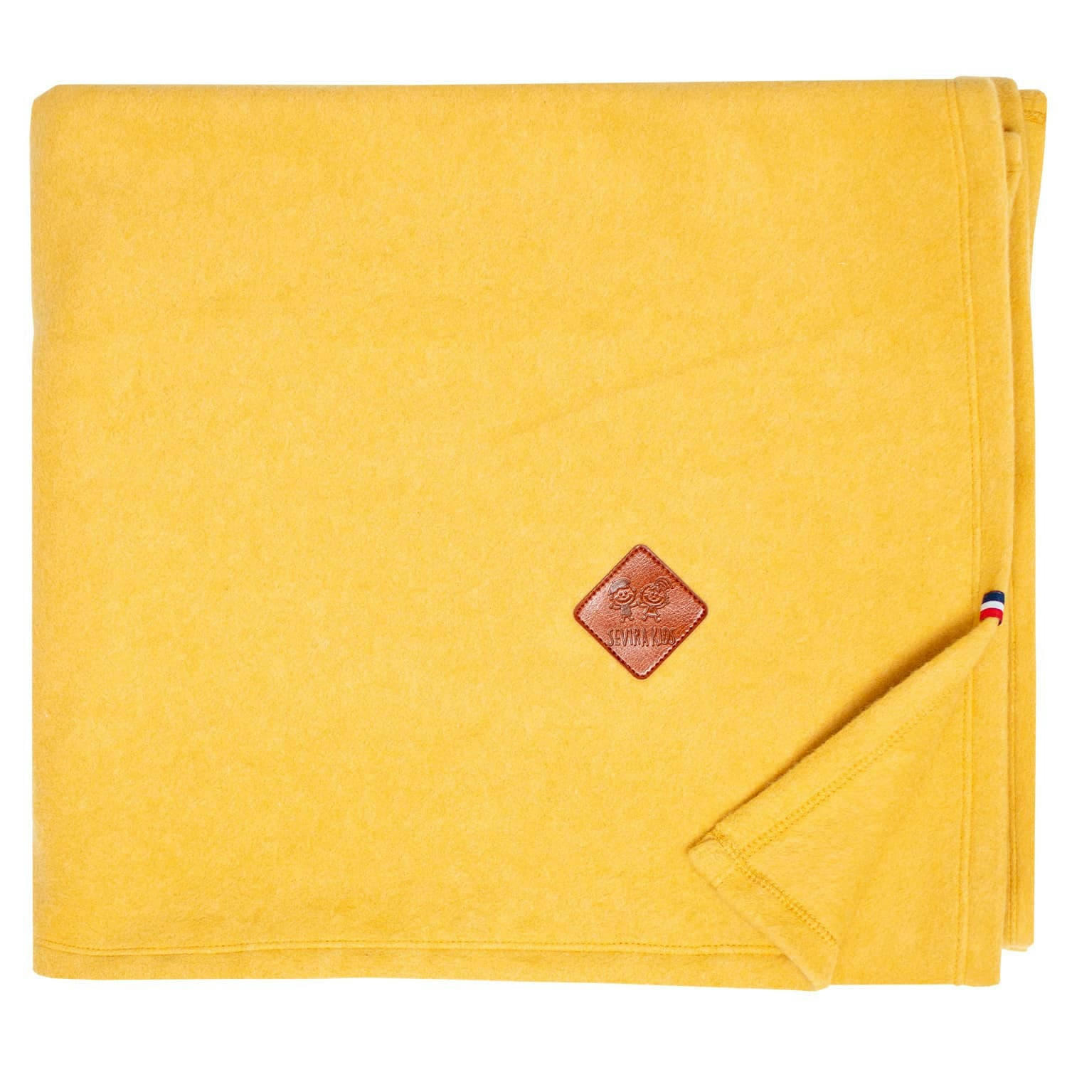 - Couverture plaid enfant en polaire uni 100 x 70 cm
