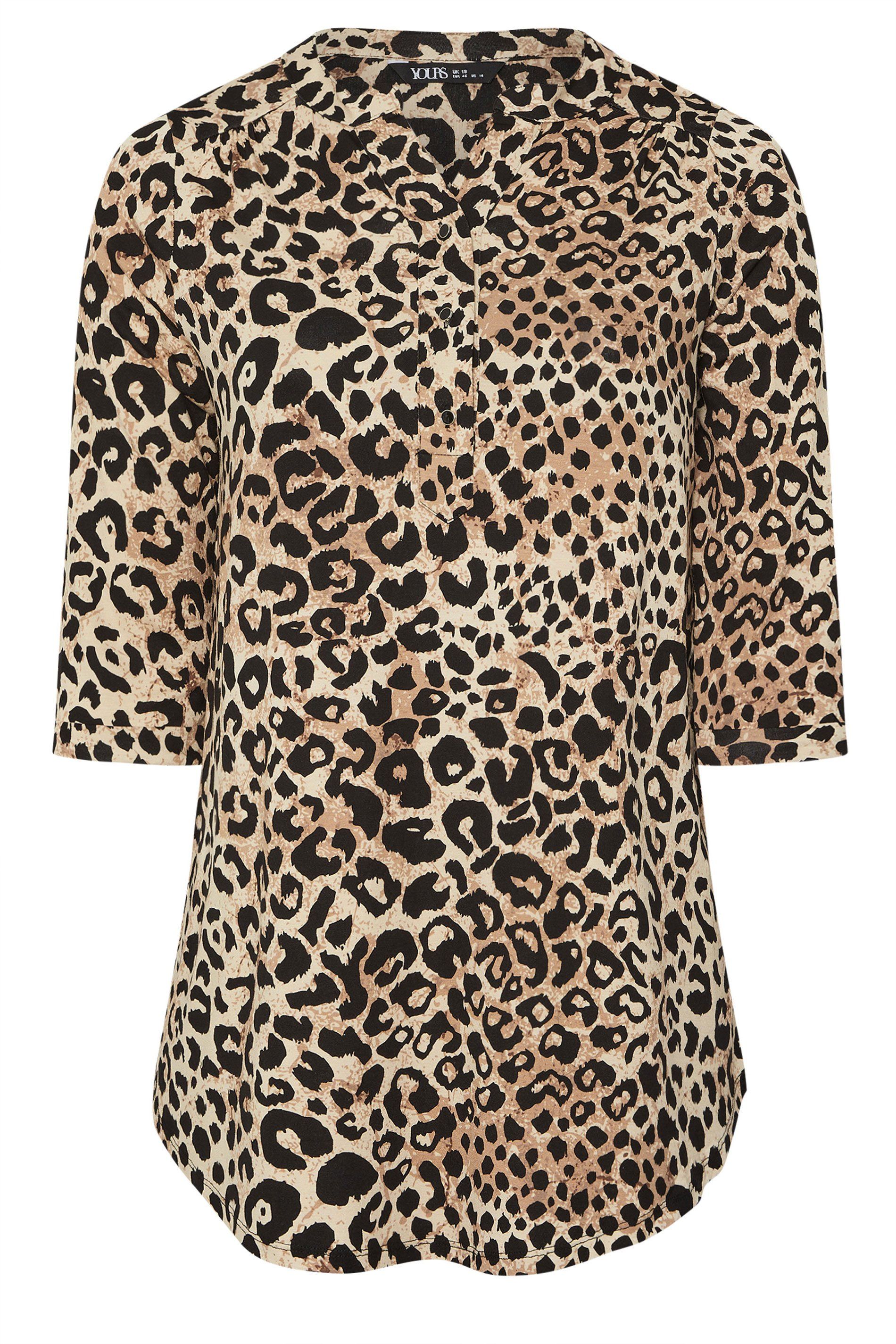 Yours Leopard Print Jersey Shirt