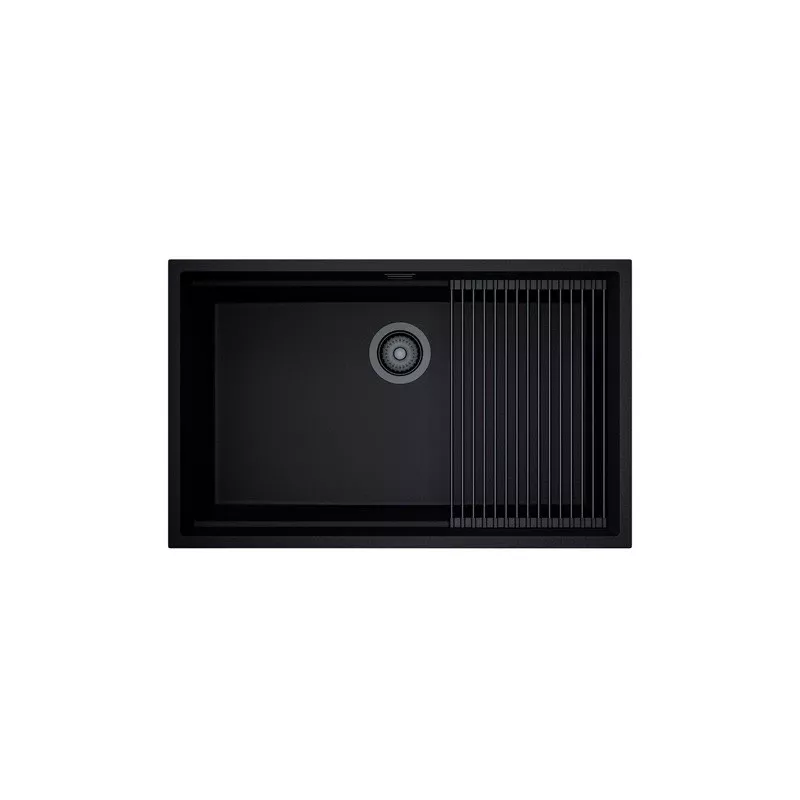 Zlewozmywak Globalo Miralio 80.1 Black/BL Mat