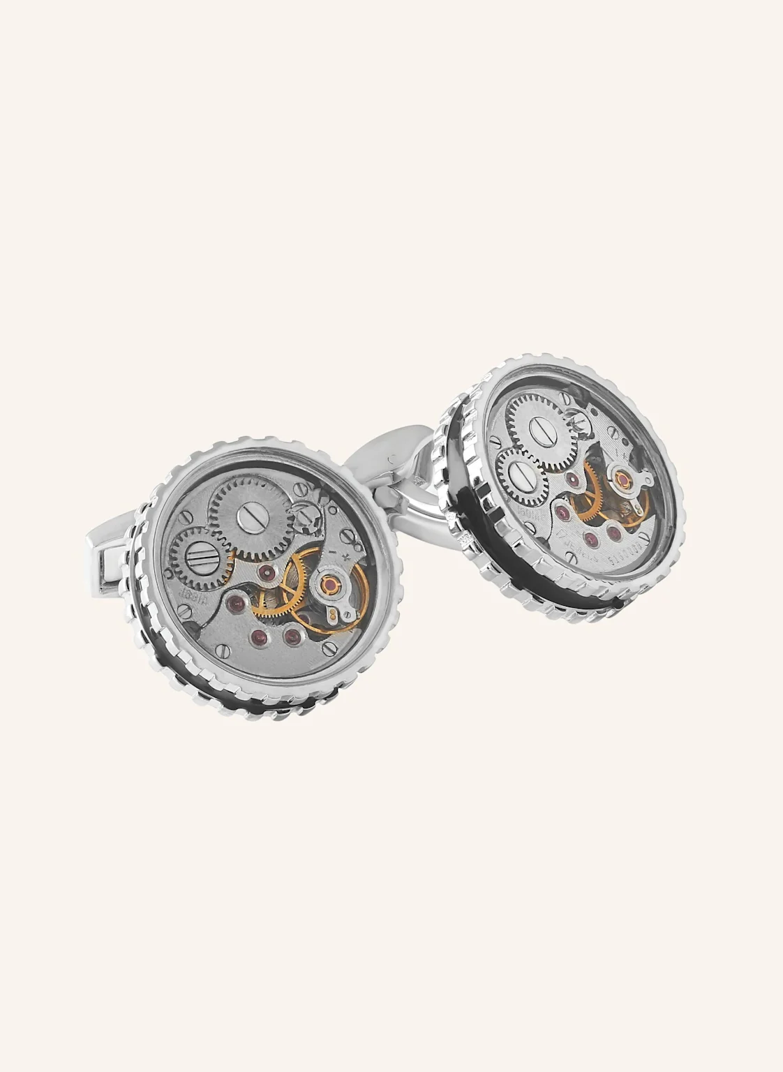 TATEOSSIAN Manschettenknöpfe ROUND SKELETON GEAR STATIC