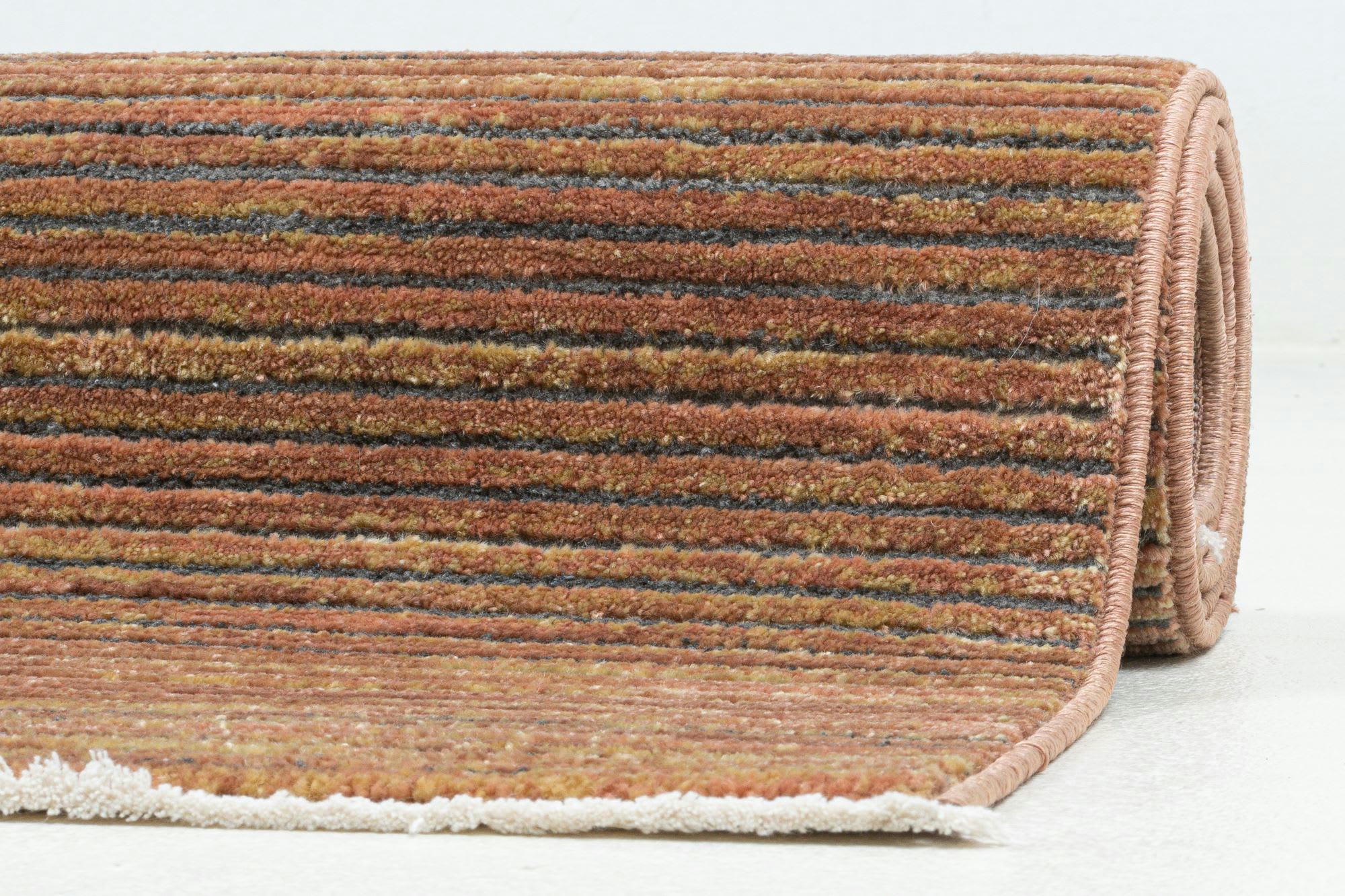 CORDULETTA - Tapis tissé à la machine en polypropylène - rouille 180x280 cm