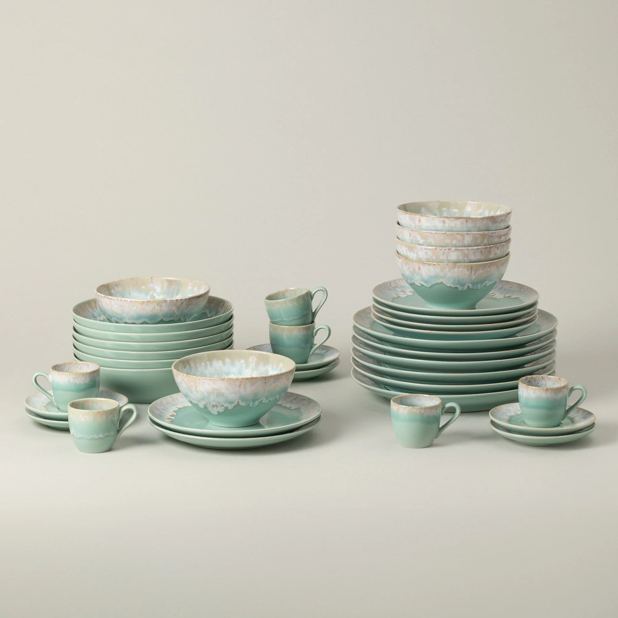 30-Piece Dinnerware Set with Coffee Cup and Saucer Taormina, Casafina by COSTA NOVA