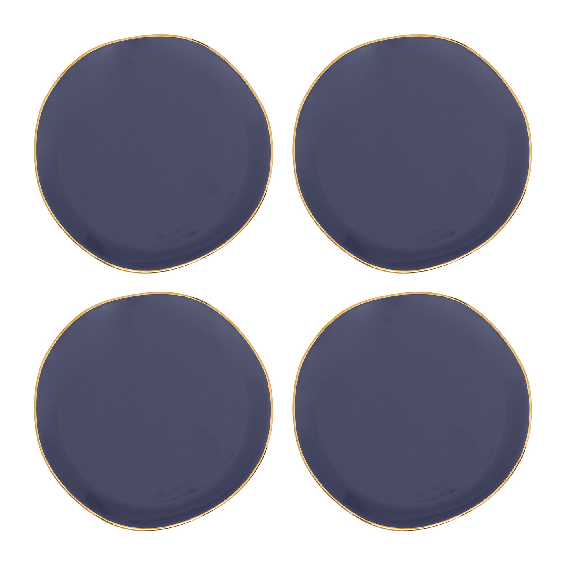 Urban Nature Culture Good Morning Gebaksbord - Purple Blue - 4 st.