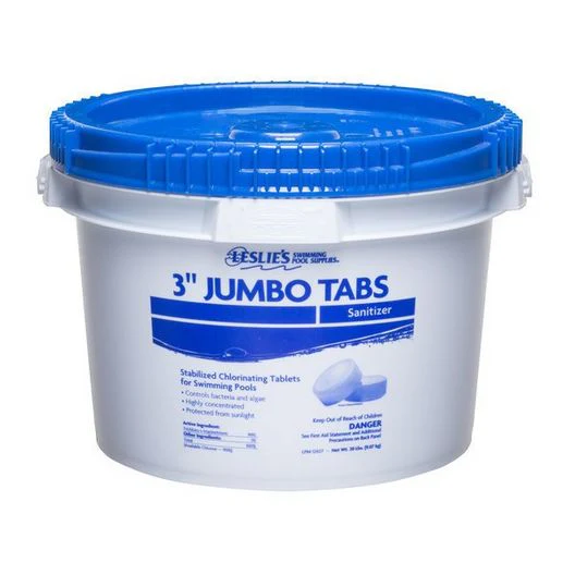 Leslie��s �C 3 in. Jumbo Chlorine Pool Tabs �C 20 lbs. Bucket