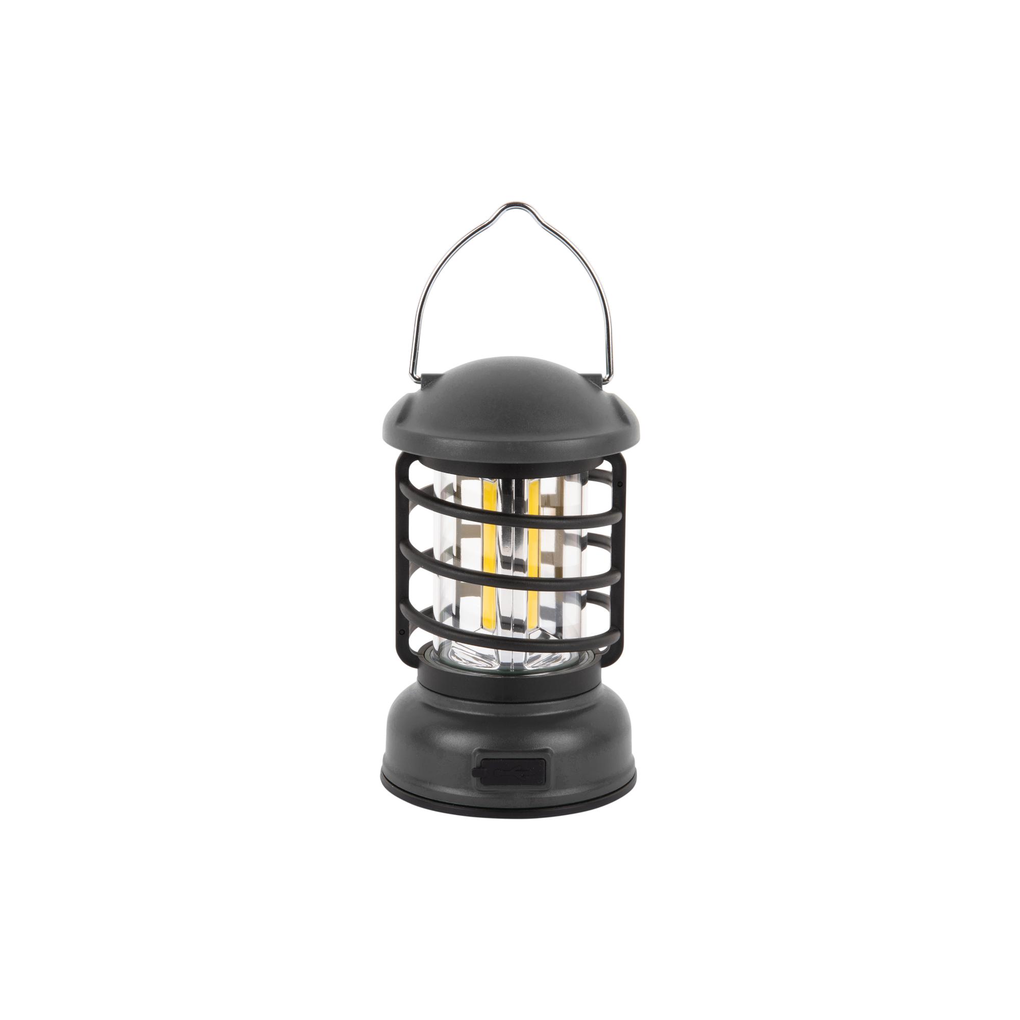 Leitmotiv tafellamp Camping Lantern LED - zwart - Ø8.5cm