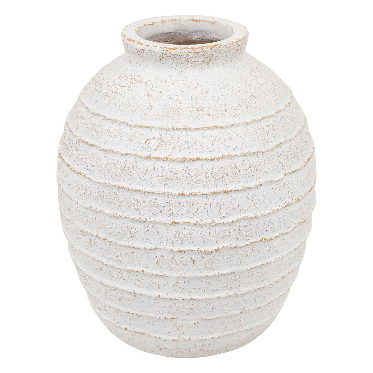 Jarra ROMIA bege em cerâmica 38cm