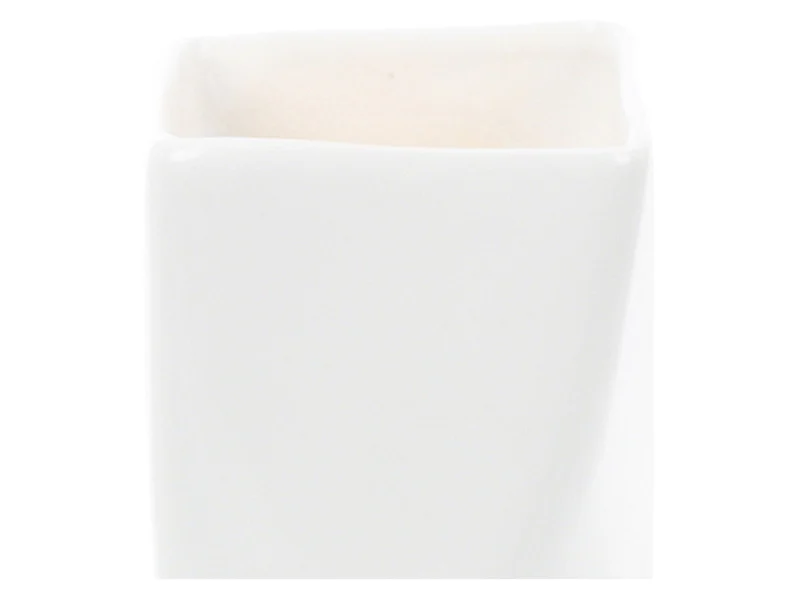 Wazon skrętny ceramiczny 18 cm biały