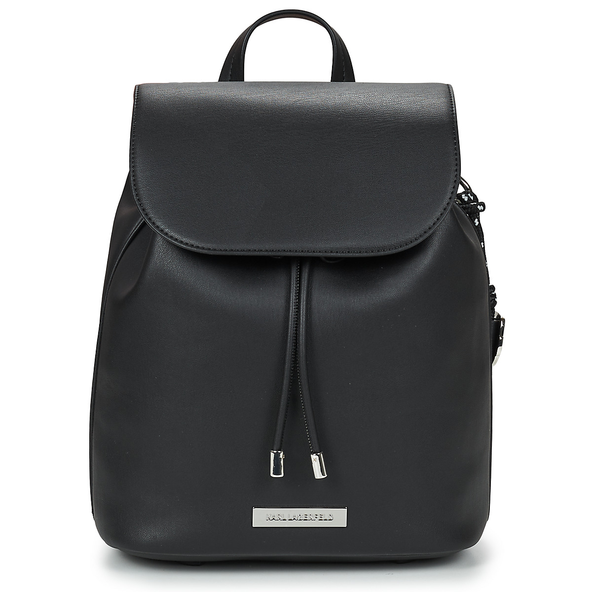 Karl Lagerfeld - IKON SMOOTH SM FLAP BACKPACK - Black