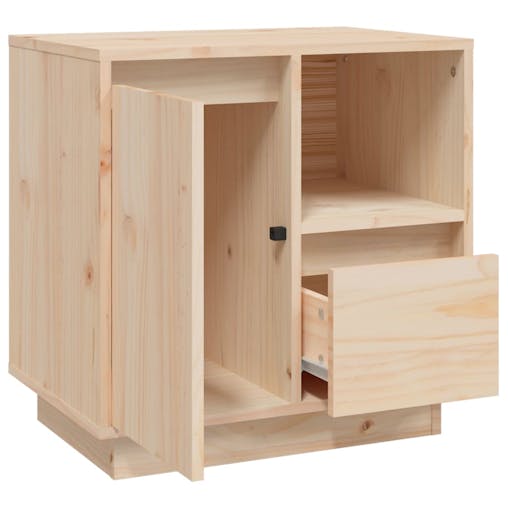 NNEVL Bedside Cabinets 2 pcs 50x34x50 cm Solid Wood Pine